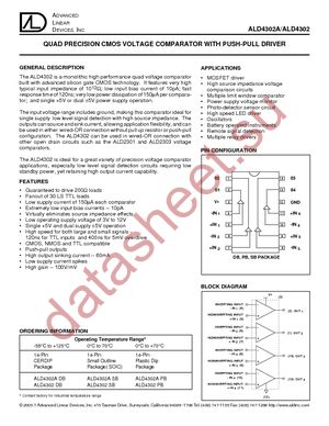 ALD4302PBL datasheet  